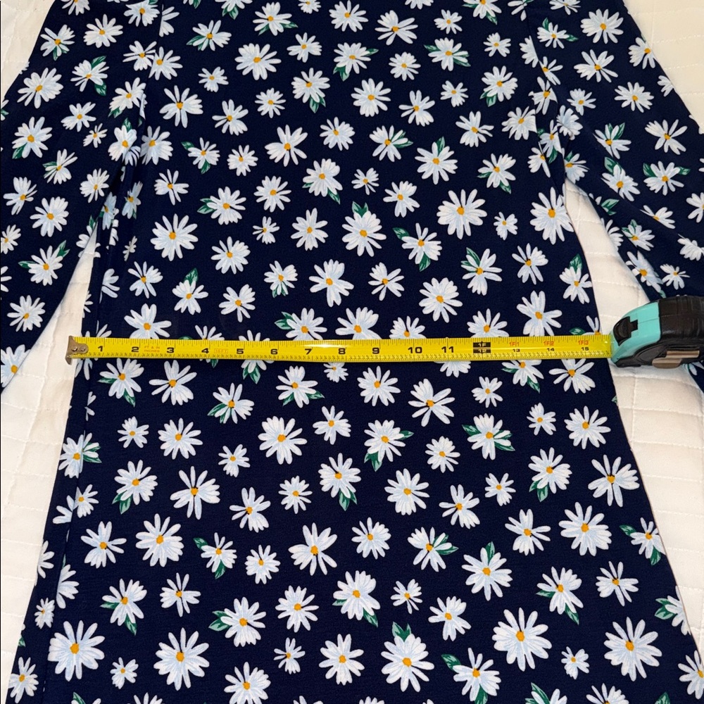 Old Navy Navy Blue Floral Long Sleeve Dress - Picture 3 of 12